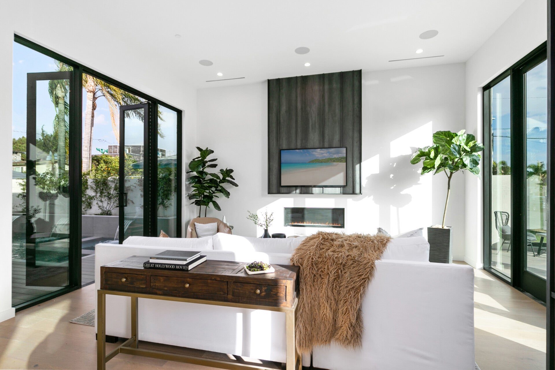 The living room at 215 Lincoln Avenue