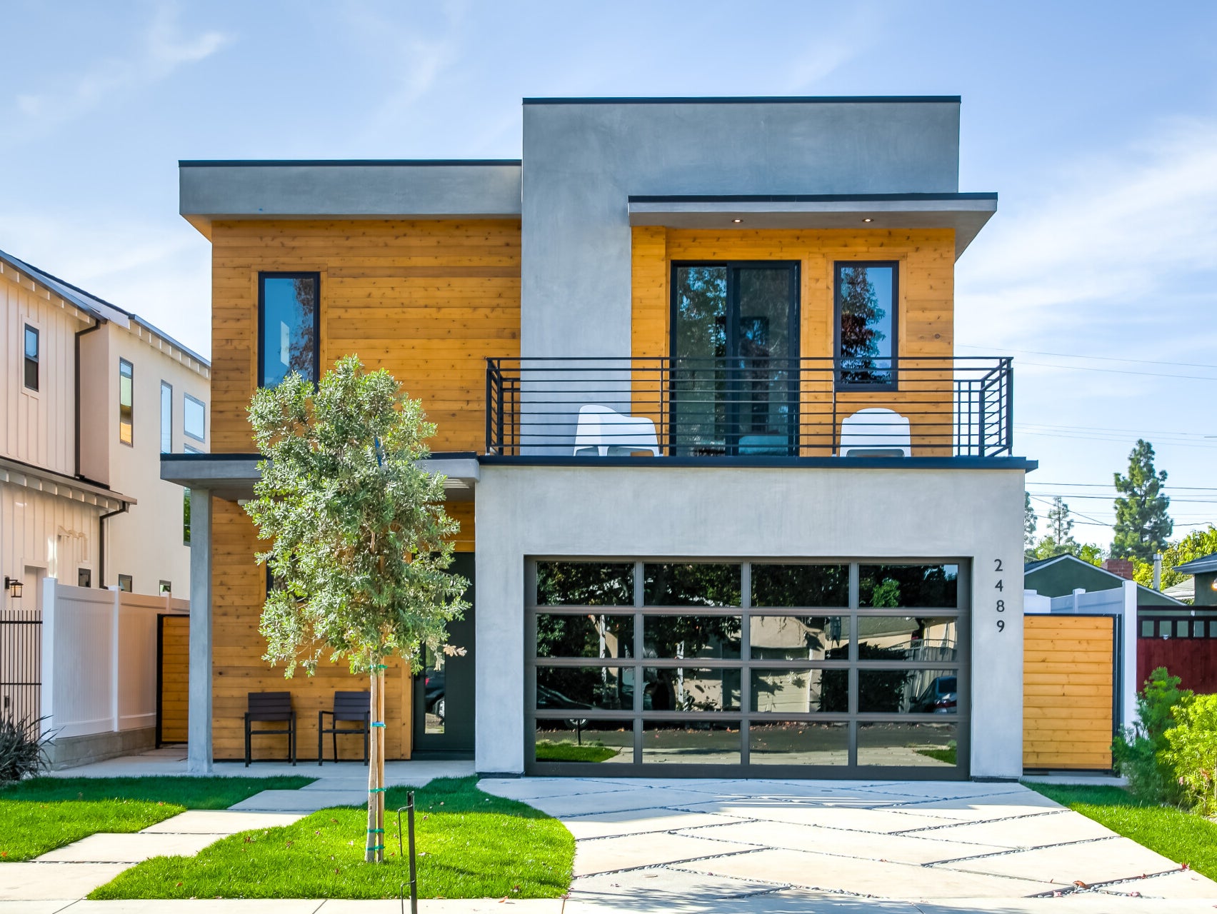 After · Modernist block-style home — 2489 & 2493 Amherst Avenue